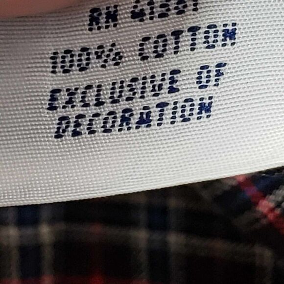 Polo Ralph Lauren Oxford Shirt Men's Size XL Red Black Plaid LS Button Down - Picture 9 of 10